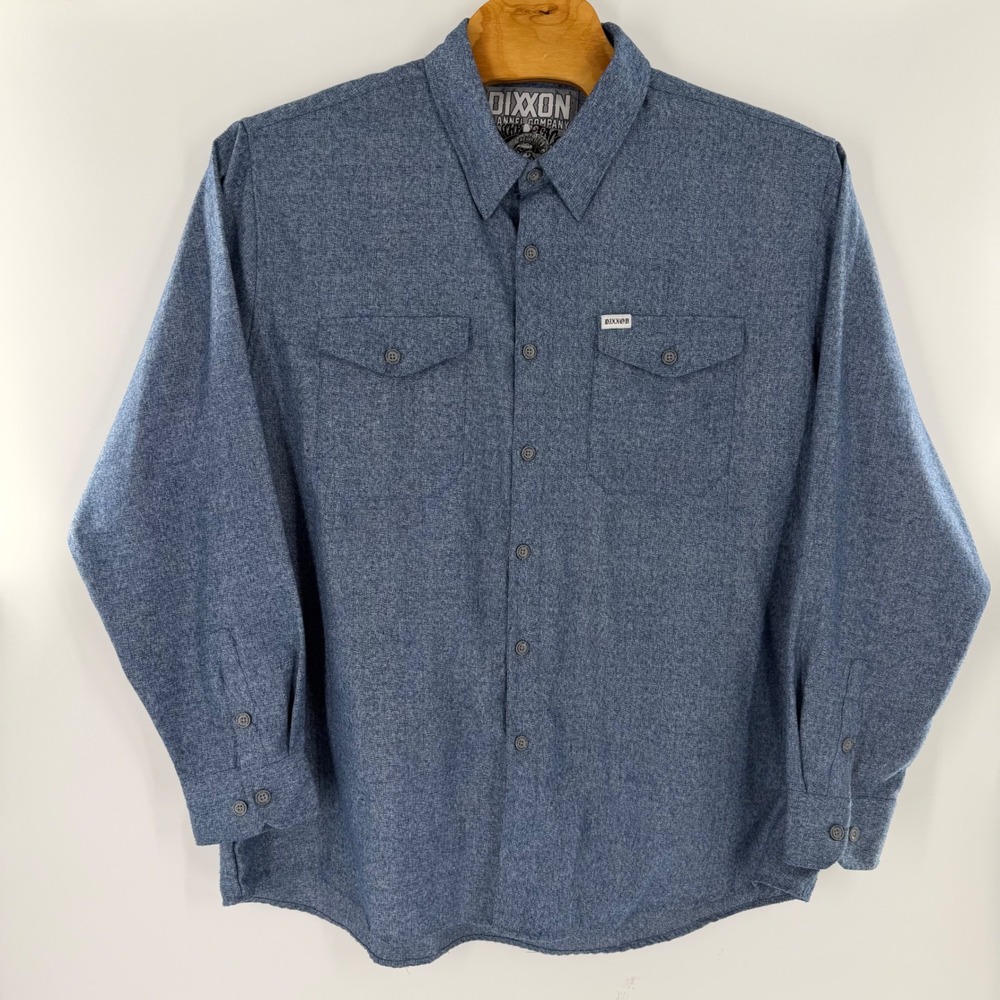 Dixxon Flannel Sanchos Tacos Yardbird Blue D-Tech Button Up Shirt Mens 3XL